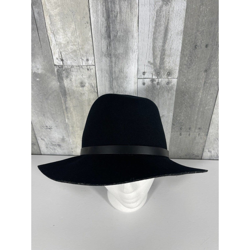 RAG & BONE Floppy Brim Wool Fedora Hat Black , Size - Medium $195 - Picture 3 of 9